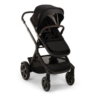 Nuna DEMI™ Next Stroller + Rider Board in Caviar/Chocolate