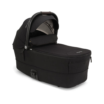 Nuna MIXX™ Series Bassinet + Stand in Caviar/Chocolate