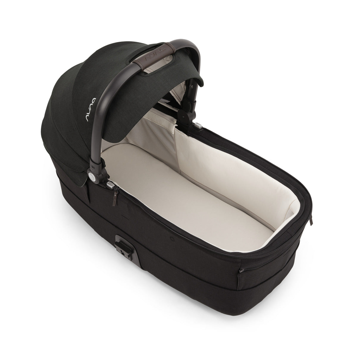 Nuna MIXX™ Series Bassinet + Stand in Caviar/Chocolate