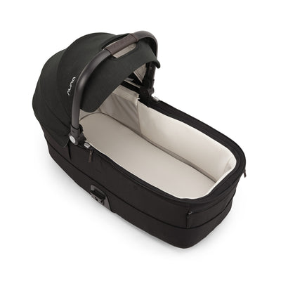 Nuna MIXX™ Series Bassinet + Stand in Caviar/Chocolate