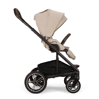 Nuna MIXX Next Stroller with Magnetic Buckle in Biscotti