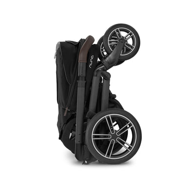 Nuna MIXX Next Stroller with Magnetic Buckle in Caviar Chocolate
