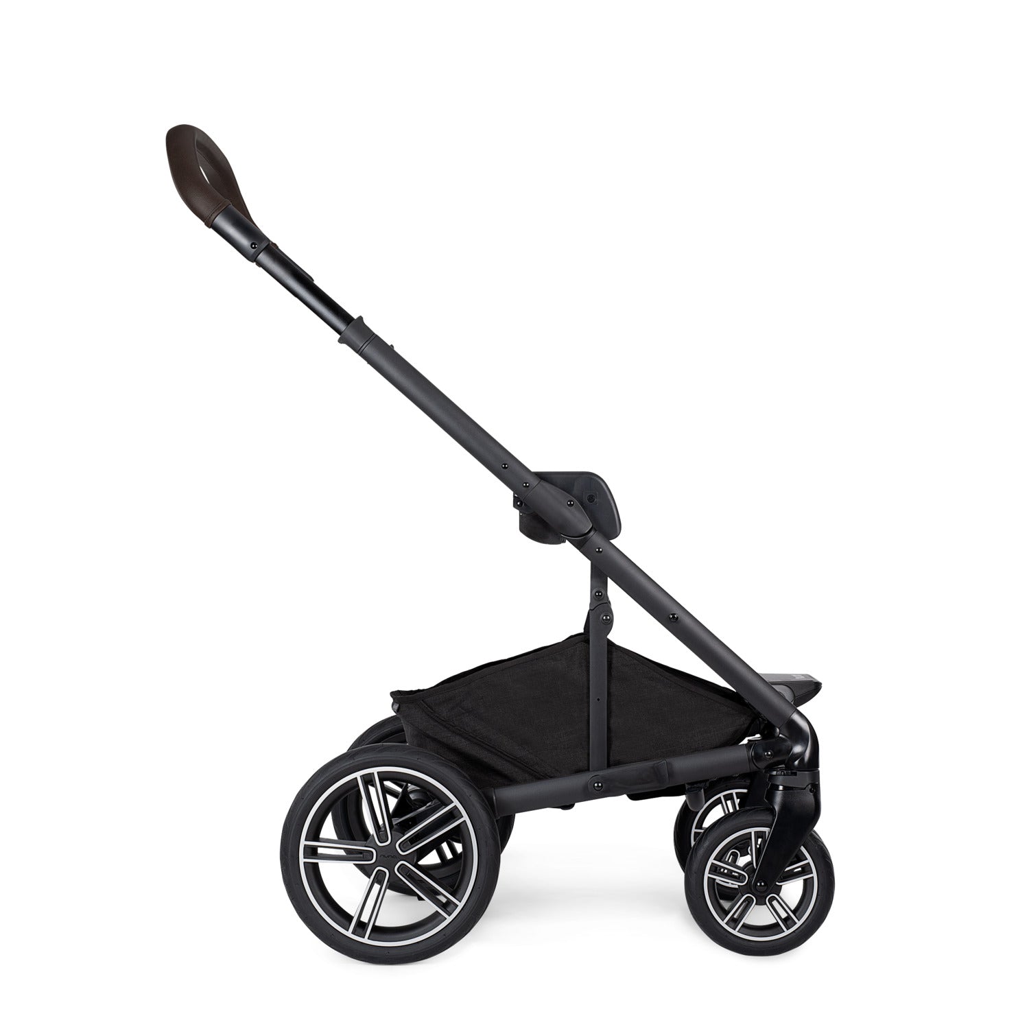 Nuna MIXX Next Stroller with Magnetic Buckle in Caviar Chocolate