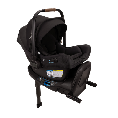 Nuna PIPA™ Aire RX Infant Car Seat + RELX Base in Caviar/Cognac