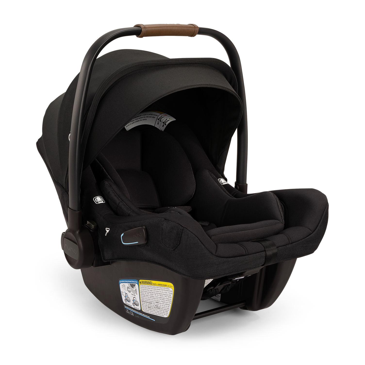 Nuna PIPA™ Aire RX Infant Car Seat + RELX Base in Caviar/Cognac
