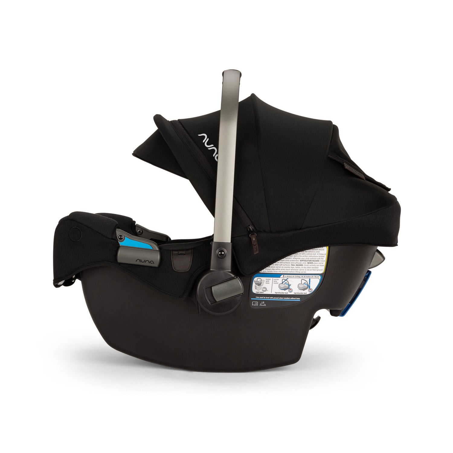 Nuna PIPA™ RX Infant Car Seat + RELX Base in Caviar Chocolate