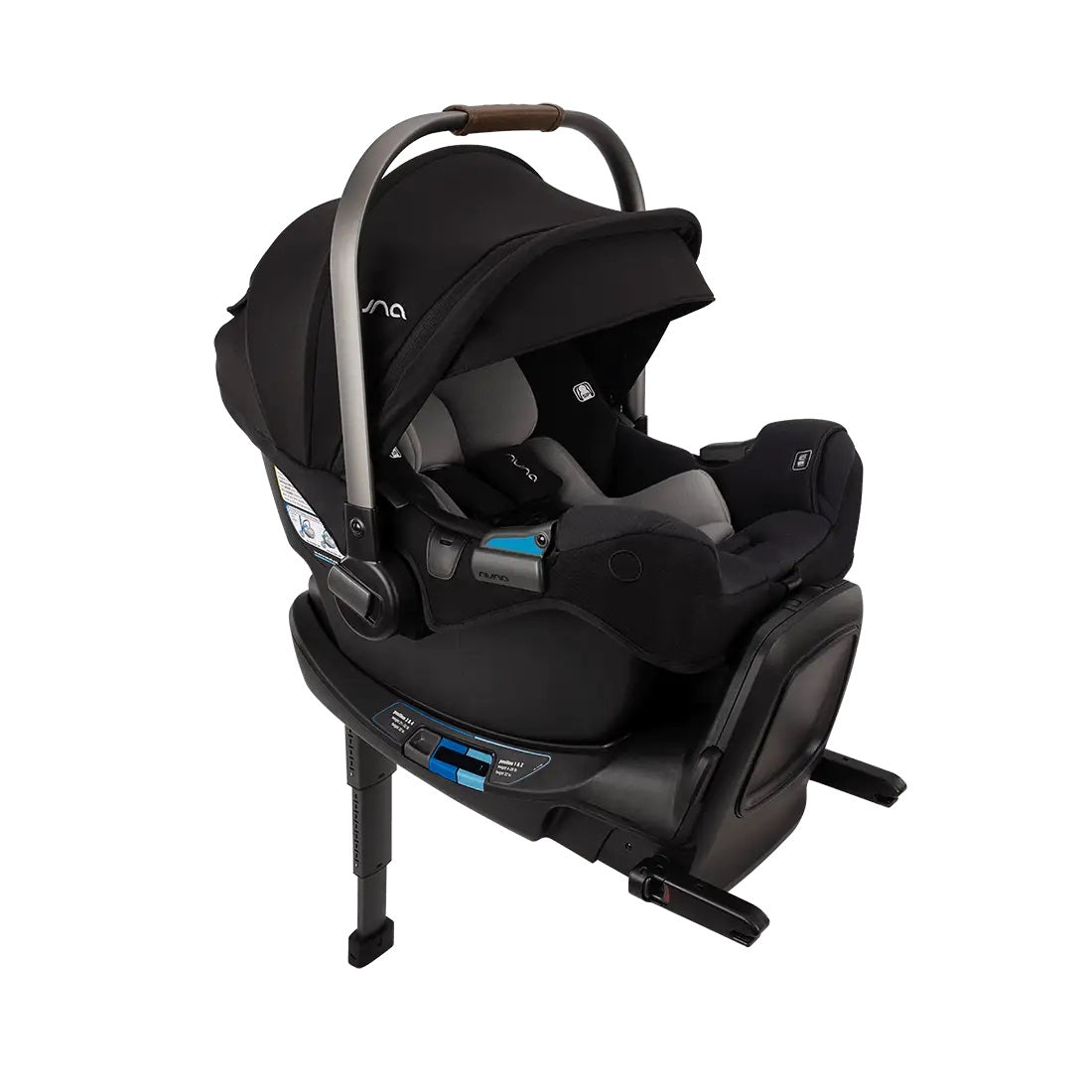 Nuna PIPA™ RX Infant Car Seat + RELX Base in Caviar/Cognac