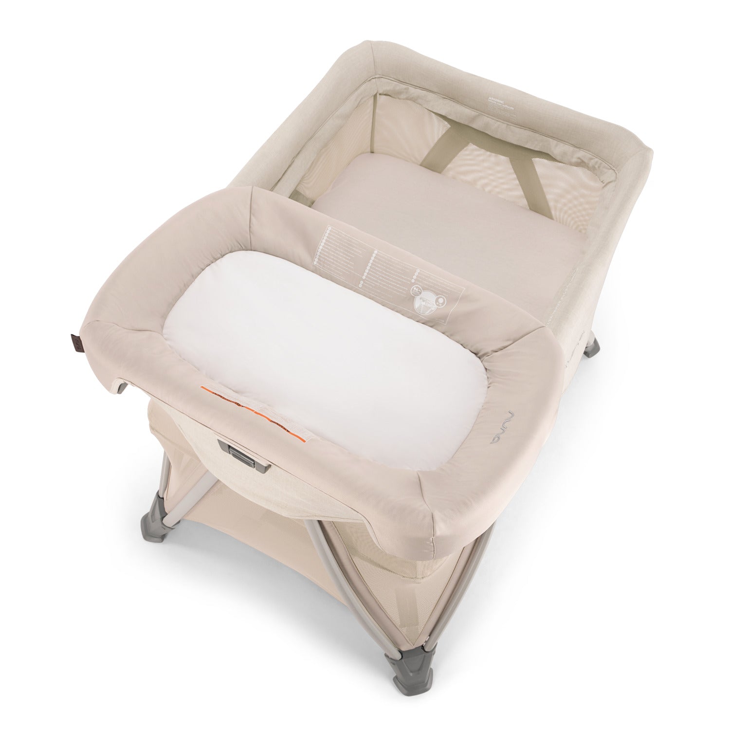 Nuna SENA™ Aire Travel Crib + Changer in Biscotti