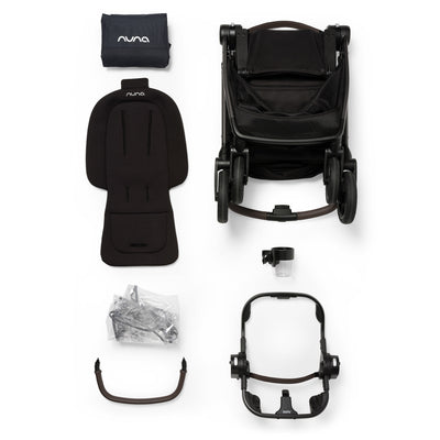 Nuna SWIV™ + PIPA™ Urbn Travel System in Caviar/chocolate