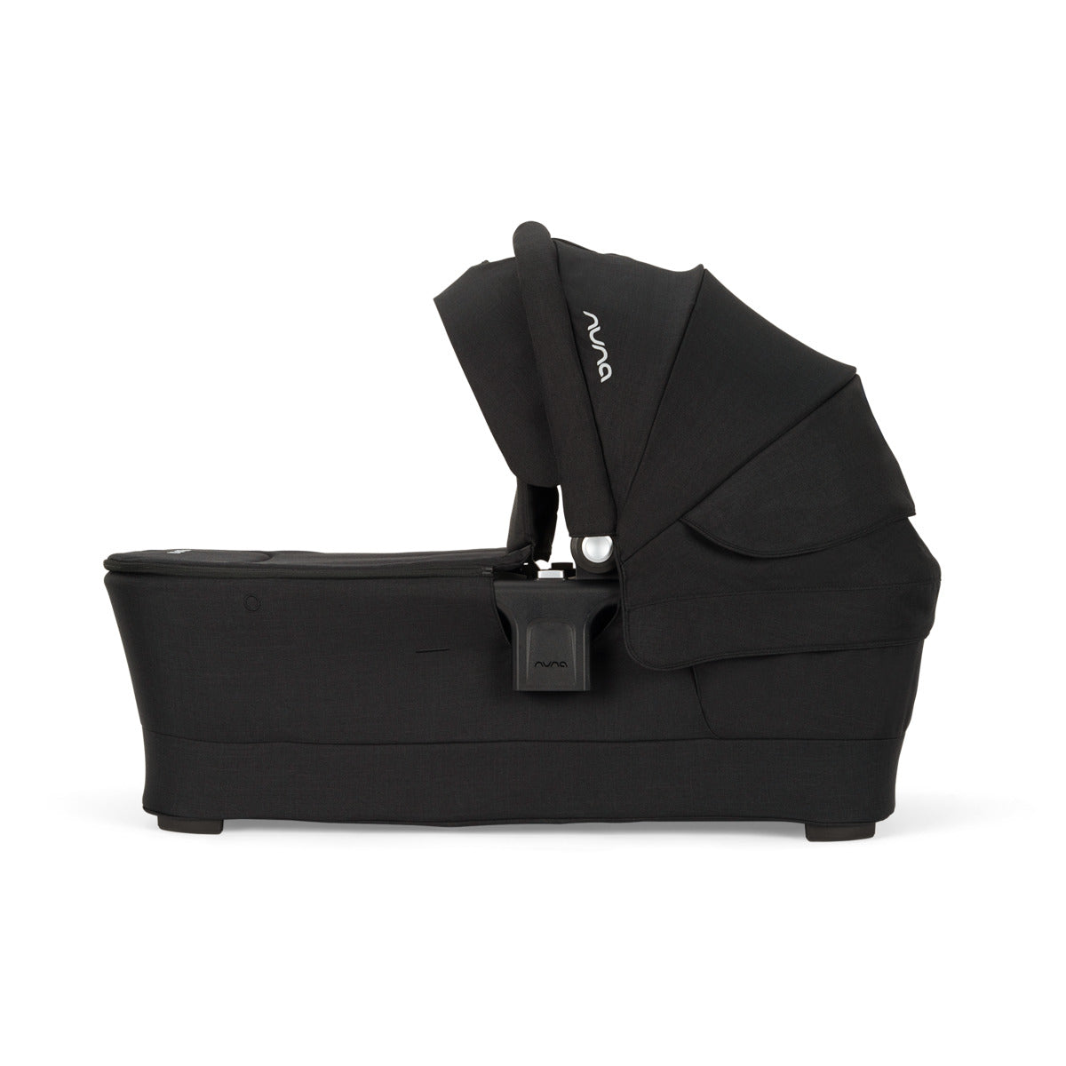 Nuna SWIV™ and TRIV™ Series Bassinet + Stand in Caviar/Chocolate