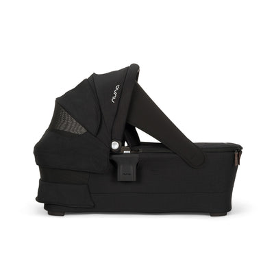 Nuna SWIV™ and TRIV™ Series Bassinet + Stand in Caviar/Chocolate
