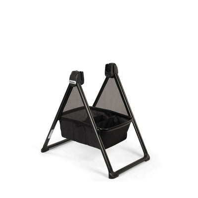 Nuna SWIV™ and TRIV™ Series Bassinet + Stand in Caviar/Chocolate