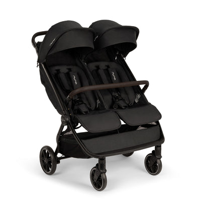 Nuna TRVL™ dubl Stroller in Caviar Chocolate