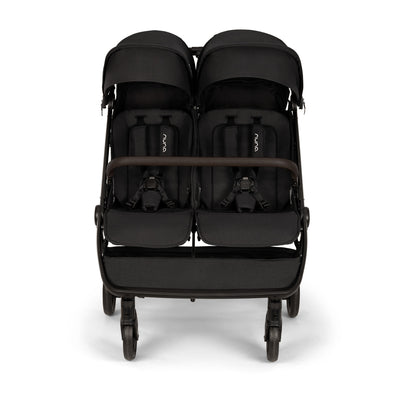 Nuna TRVL™ dubl Stroller in Caviar Chocolate