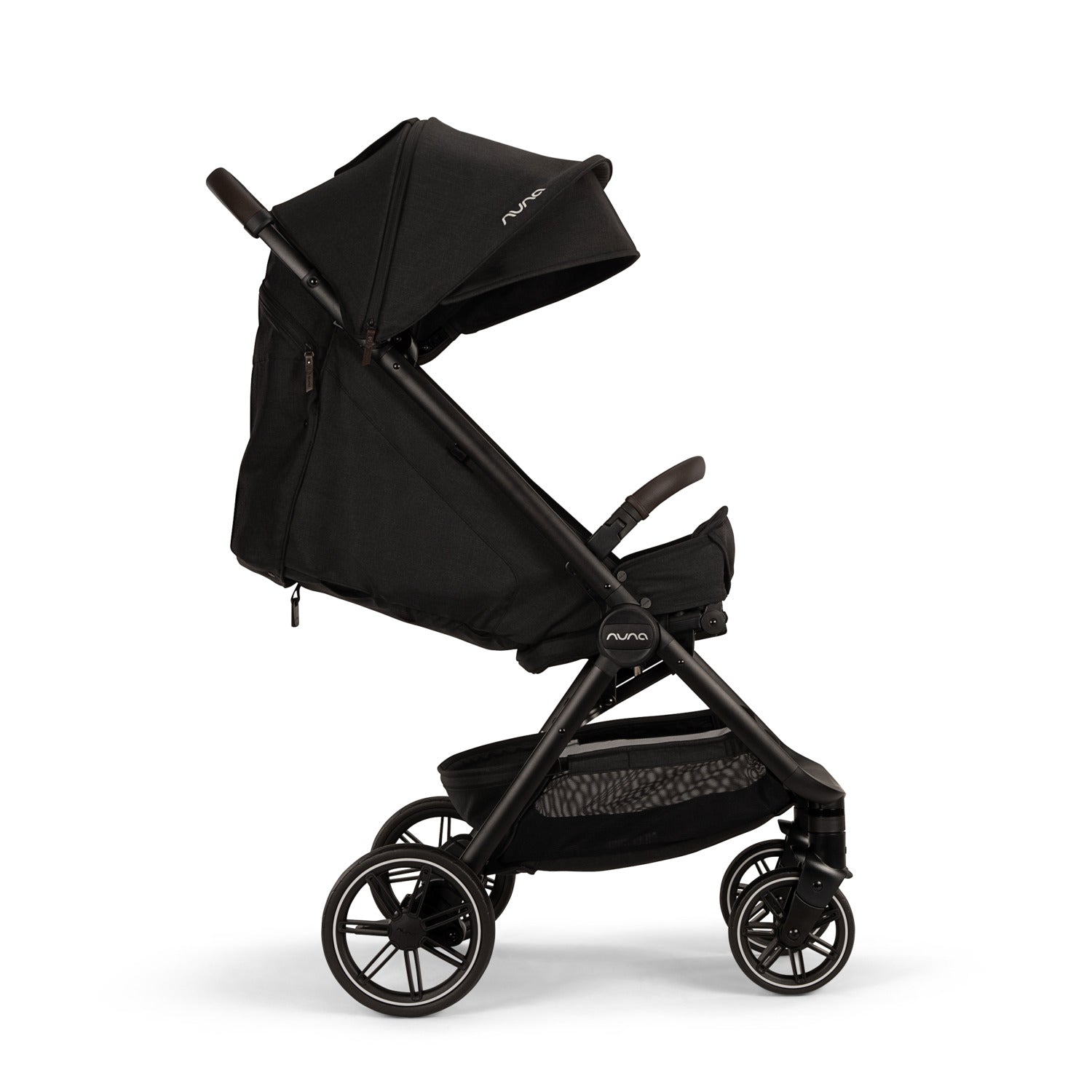 Nuna TRVL™ LX Stroller in Caviar/Chocolate