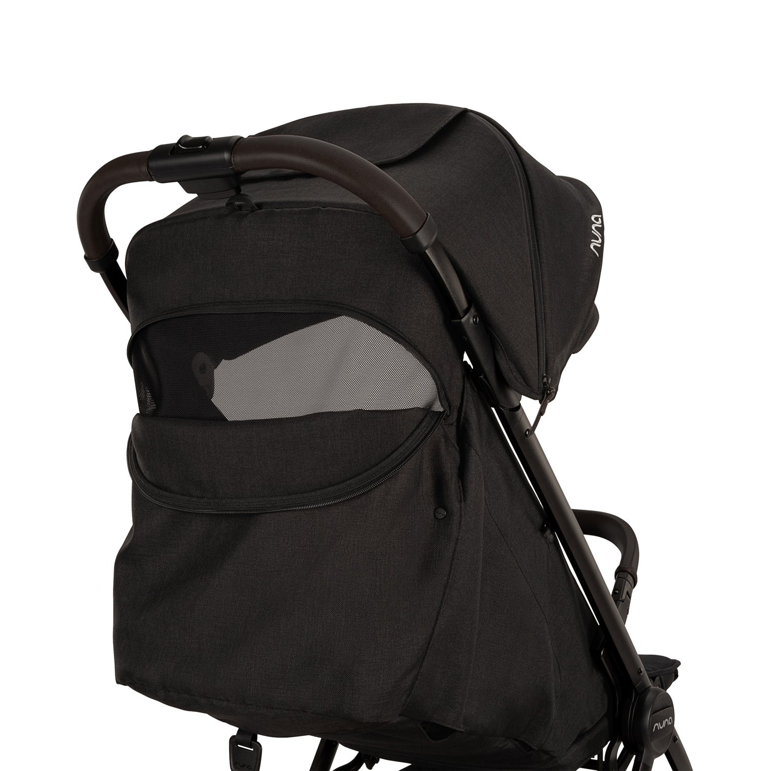 Nuna TRVL™ LX Stroller in Caviar/Chocolate