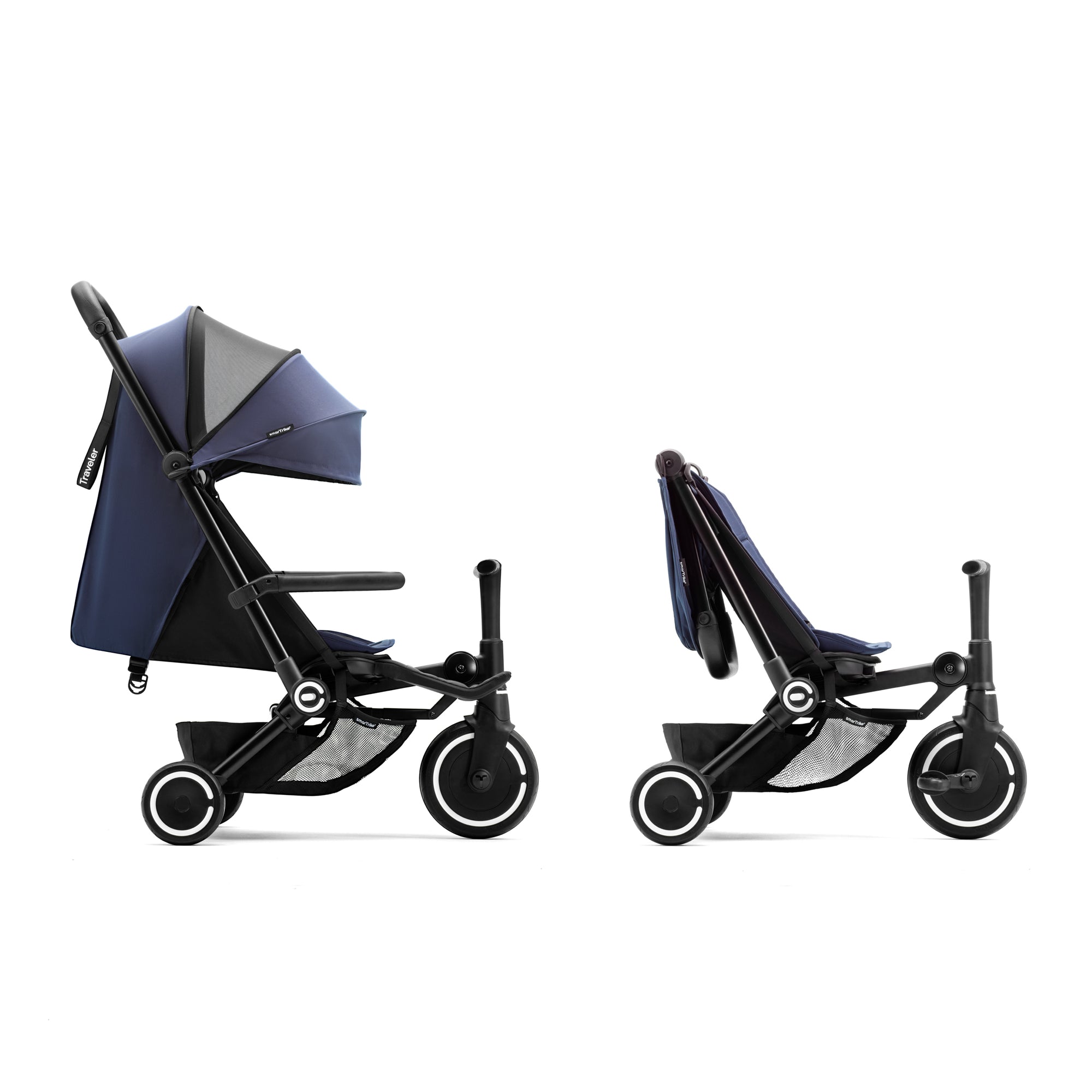 smarTrike Traveler Stroller in Midnight Blue
