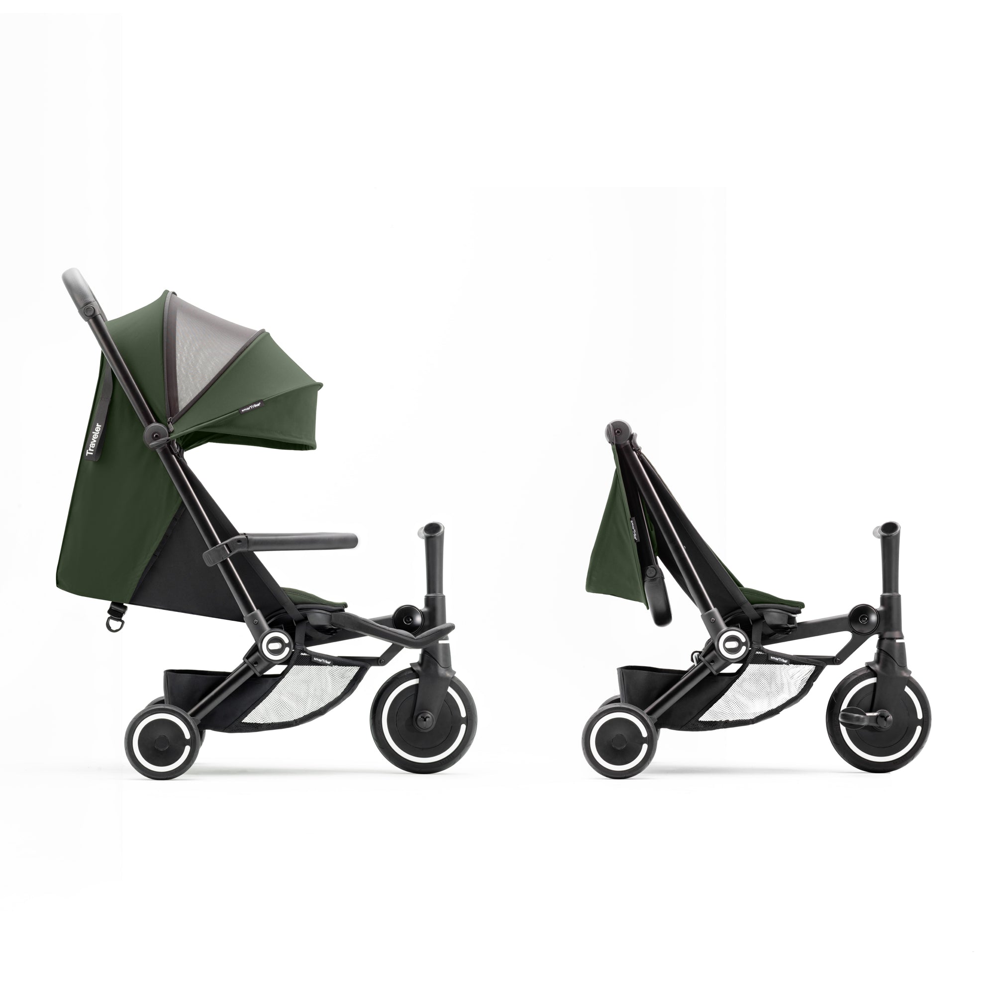 smarTrike Traveler Stroller in Forest Green
