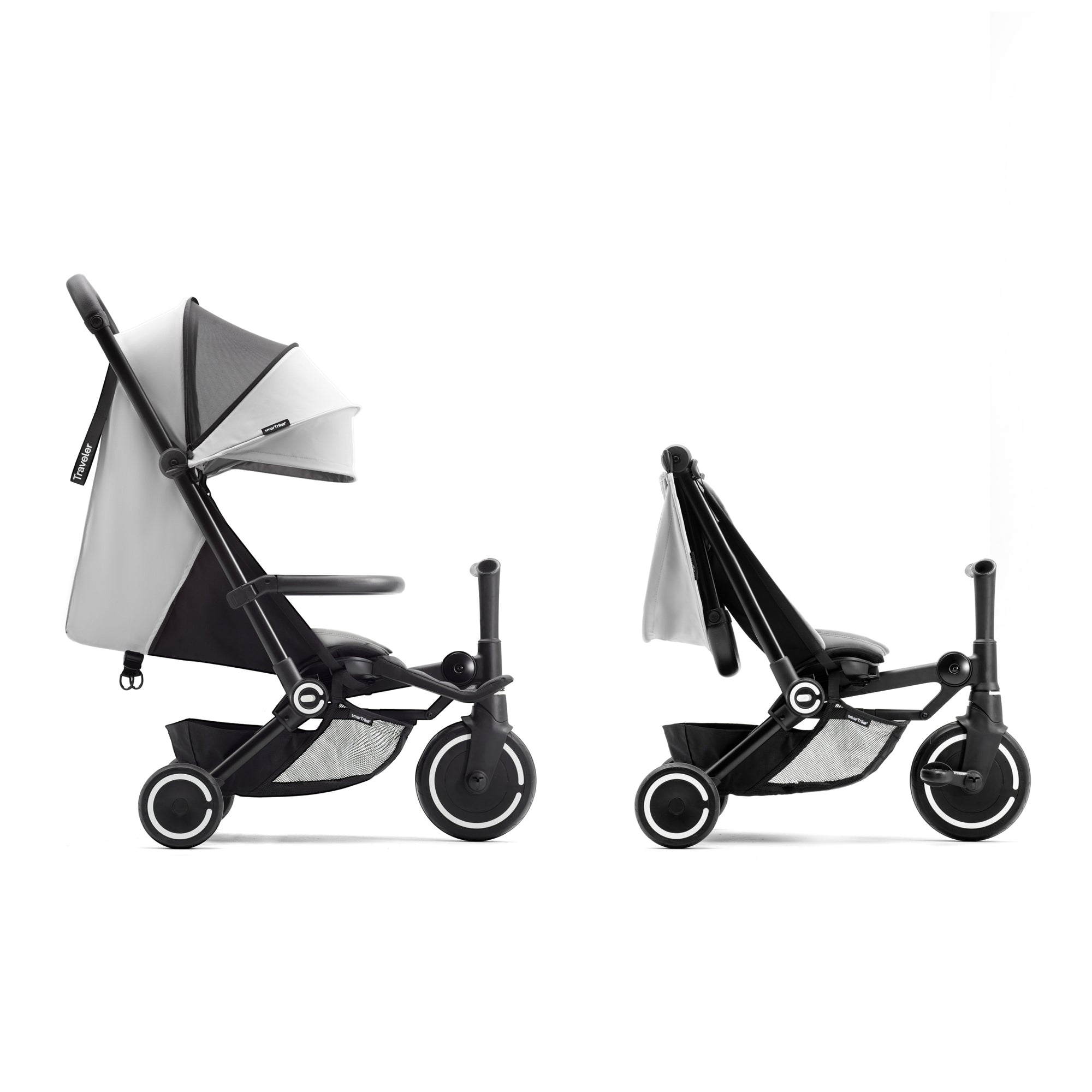 smarTrike Traveler Stroller in Everet Grey