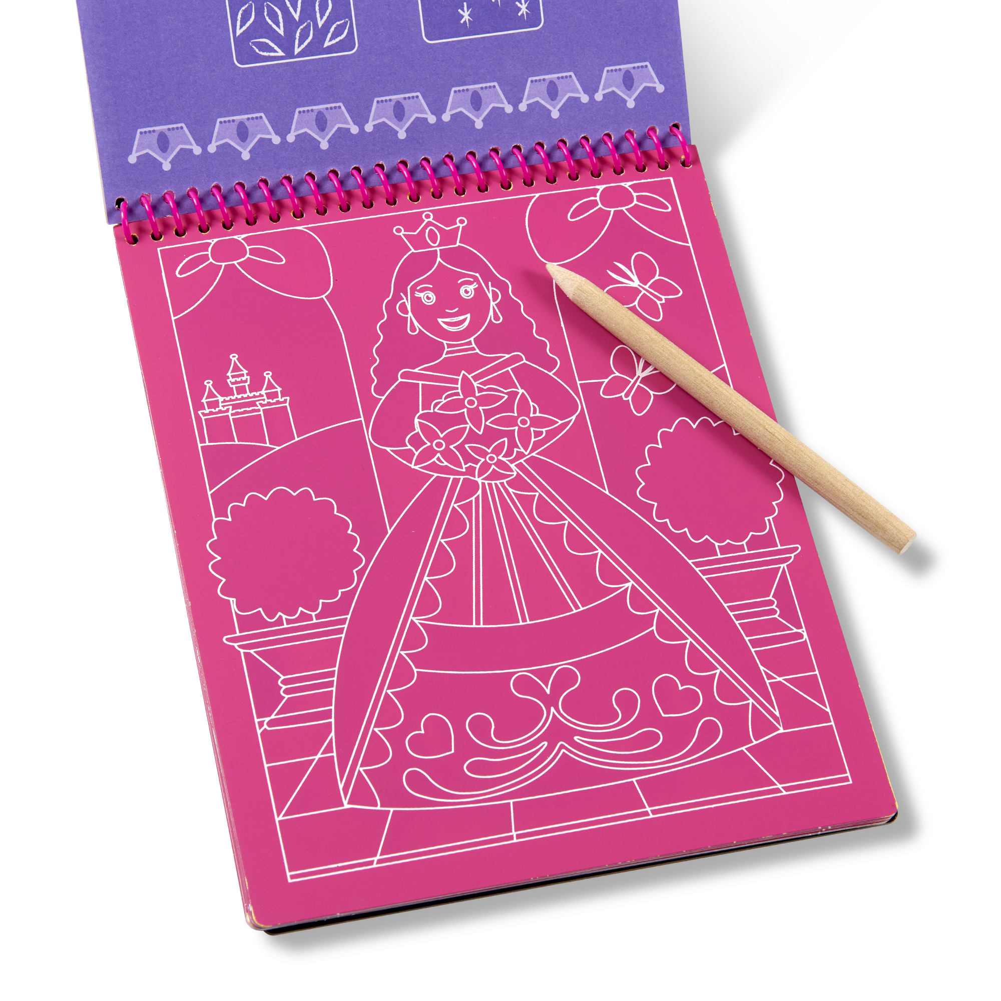 Melissa & Doug On the Go Scratch Art Color Reveal Pad - Fairy Tales