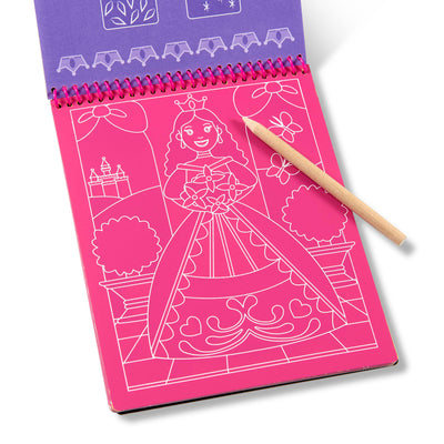 Melissa & Doug On the Go Scratch Art Color Reveal Pad - Fairy Tales