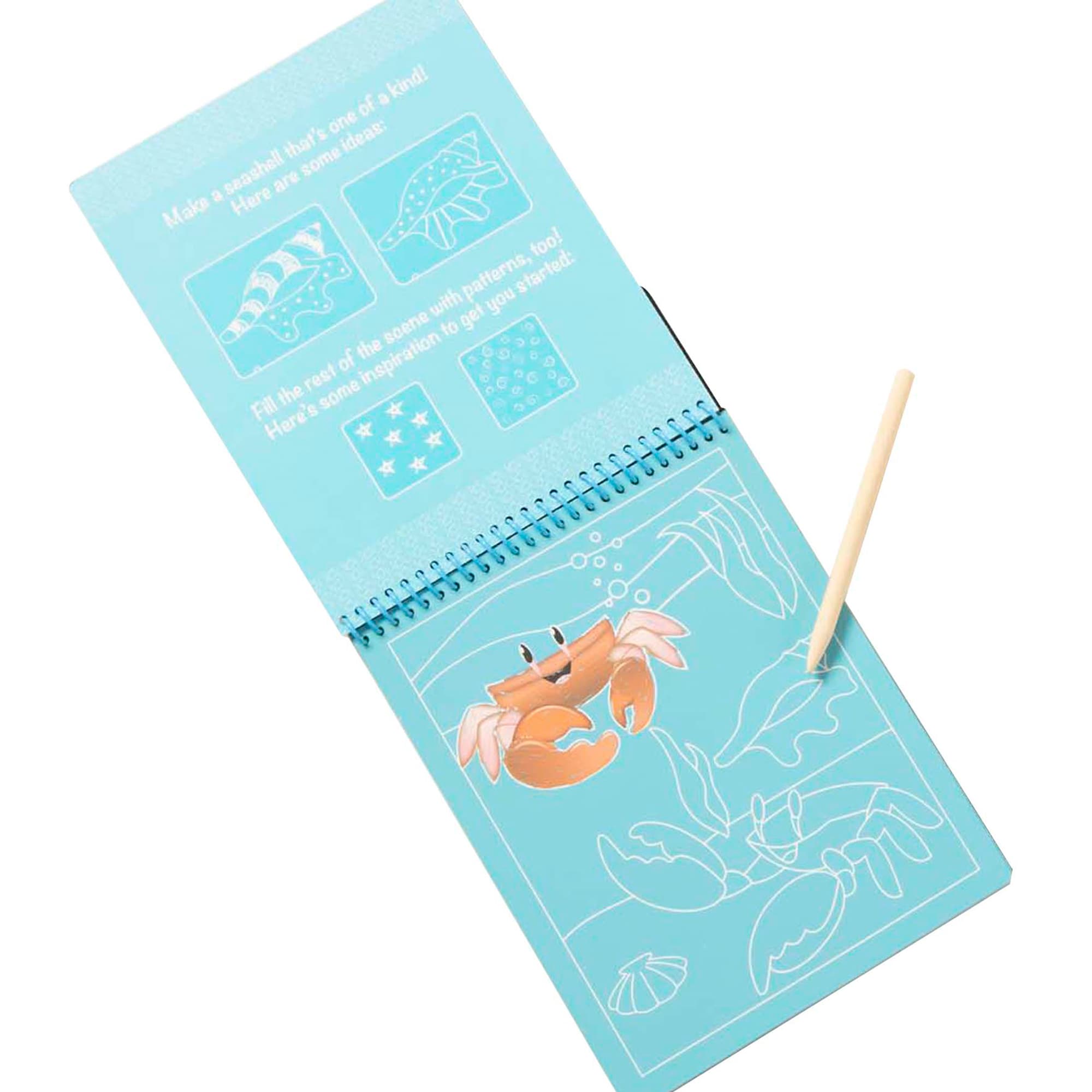 Melissa & Doug On the Go Scratch Art Color Reveal Pad - Sea Life