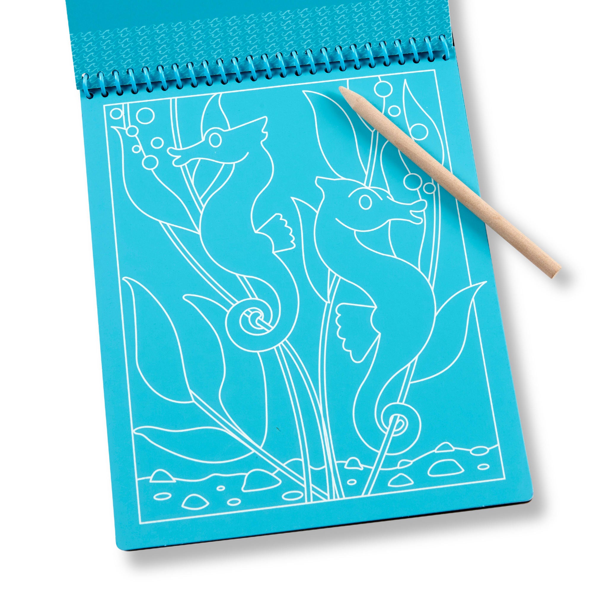 Melissa & Doug On the Go Scratch Art Color Reveal Pad - Sea Life