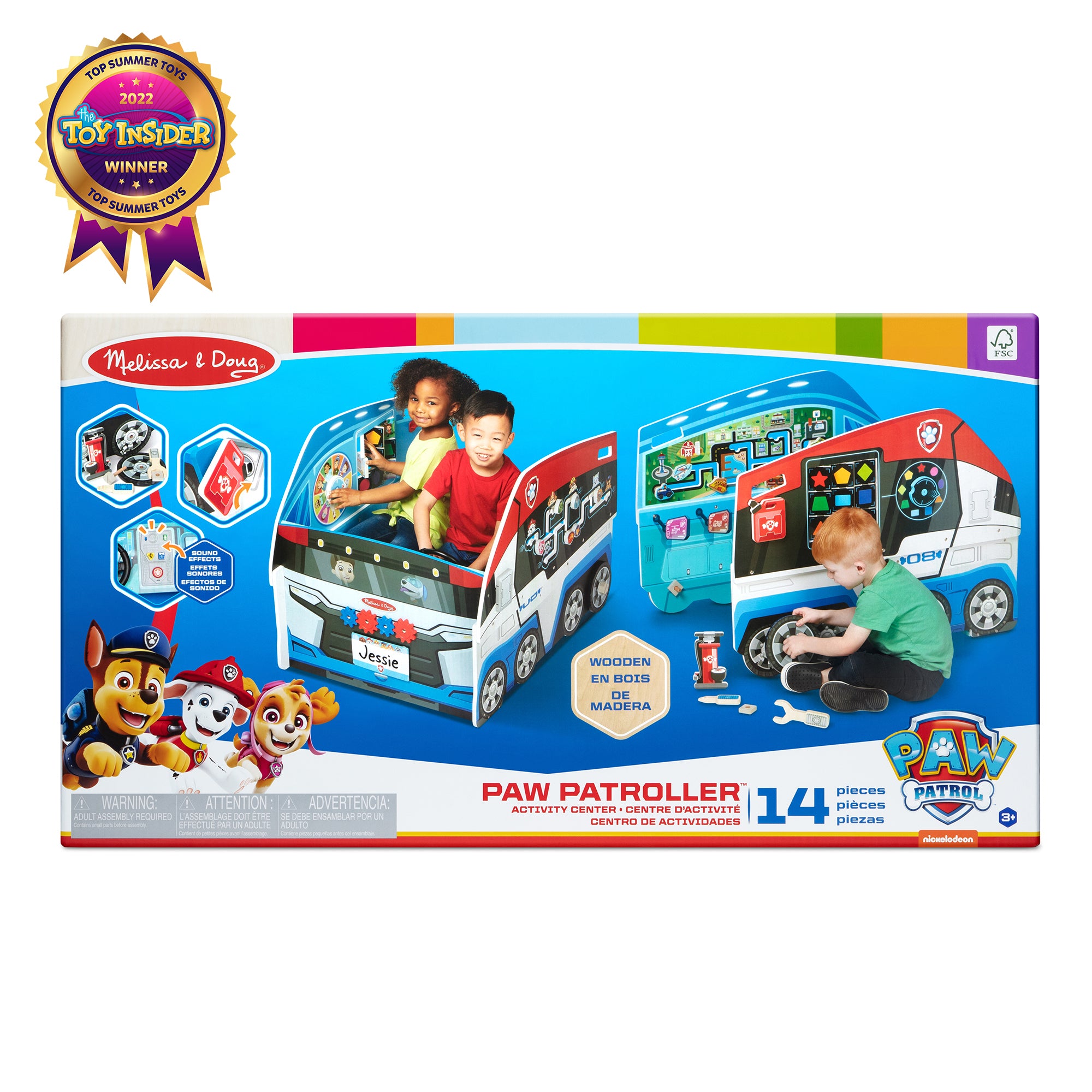 Melissa & Doug Paw Patrol 2 Wooden Pawtroller Activity Center