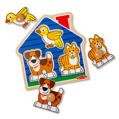 Melissa & Doug Pets Jumbo Knob Puzzle