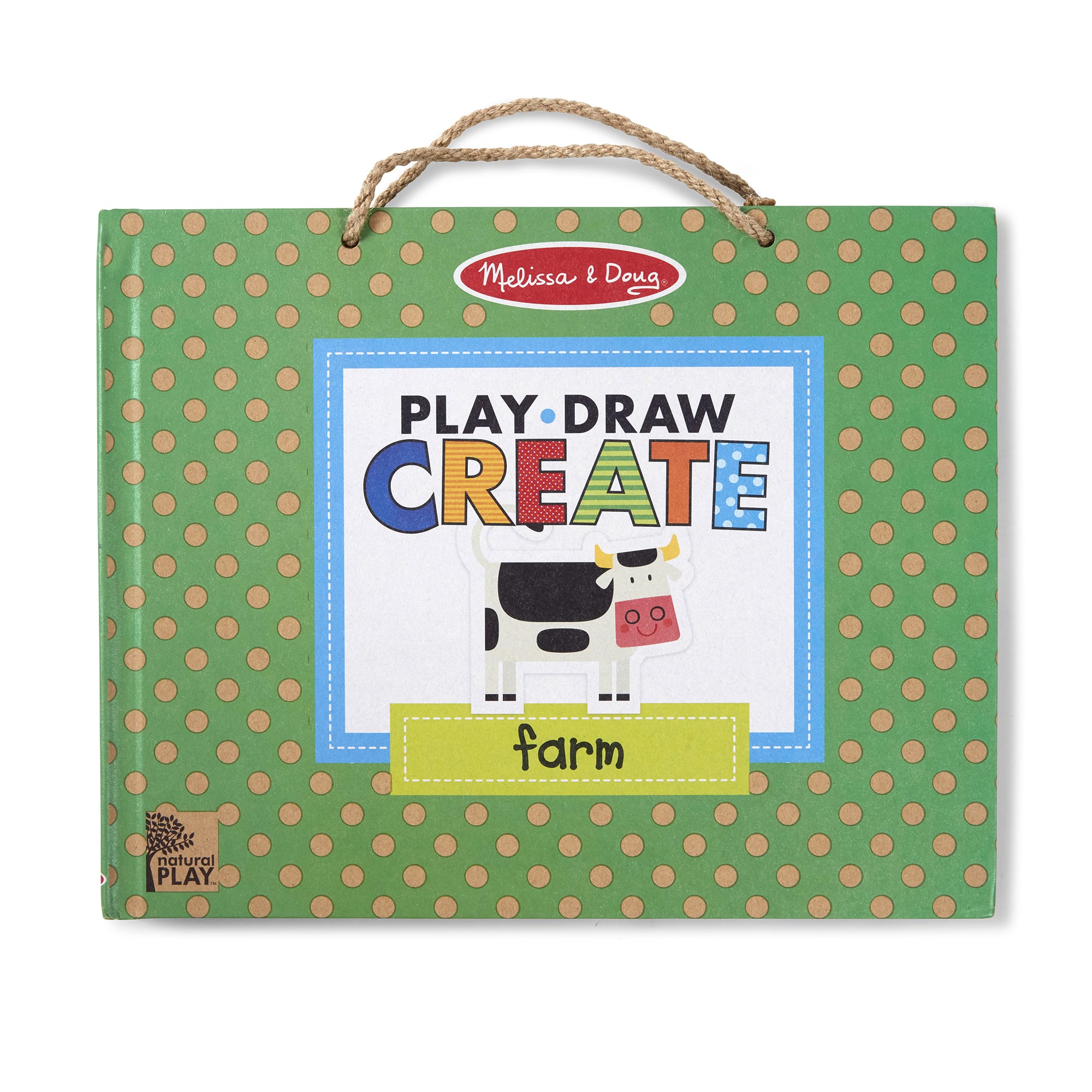 Melissa & Doug Natural Play: Play, Draw, Create Reusable Drawing & Magnet Kit - Farm