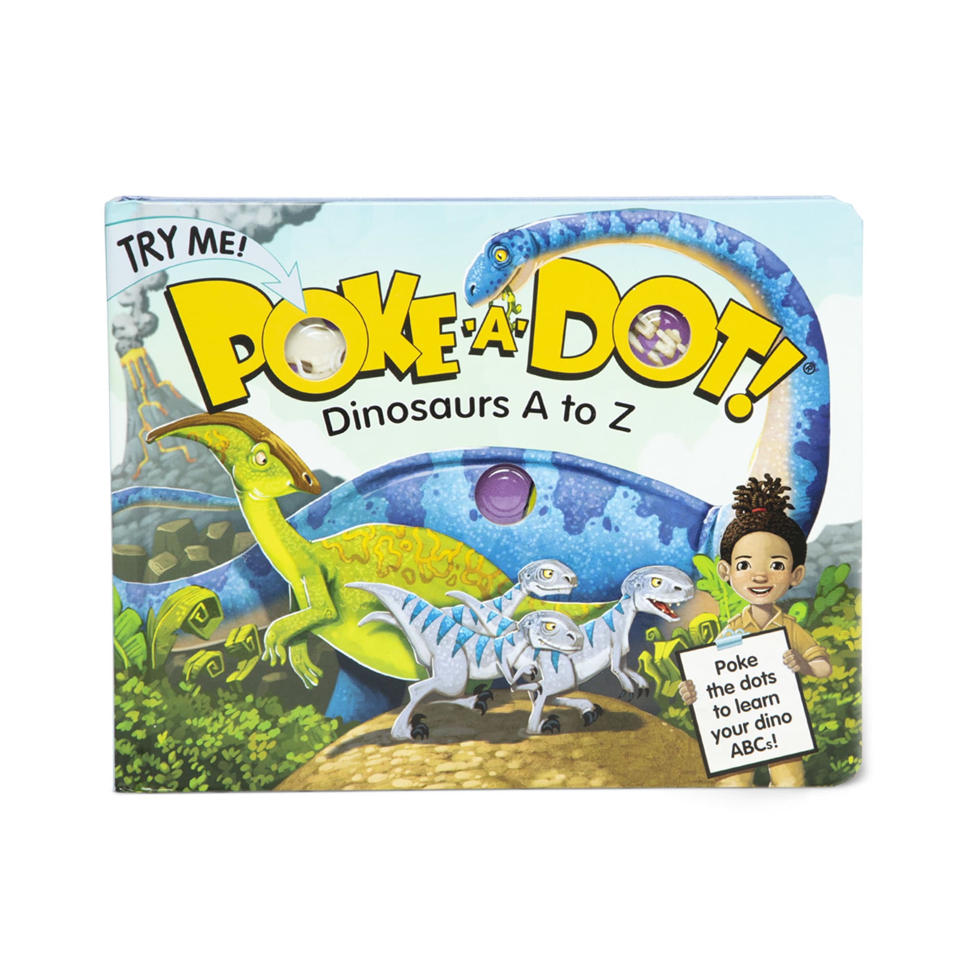 Melissa & Doug Poke-a-Dot - Dinosaurs A to Z Board Book