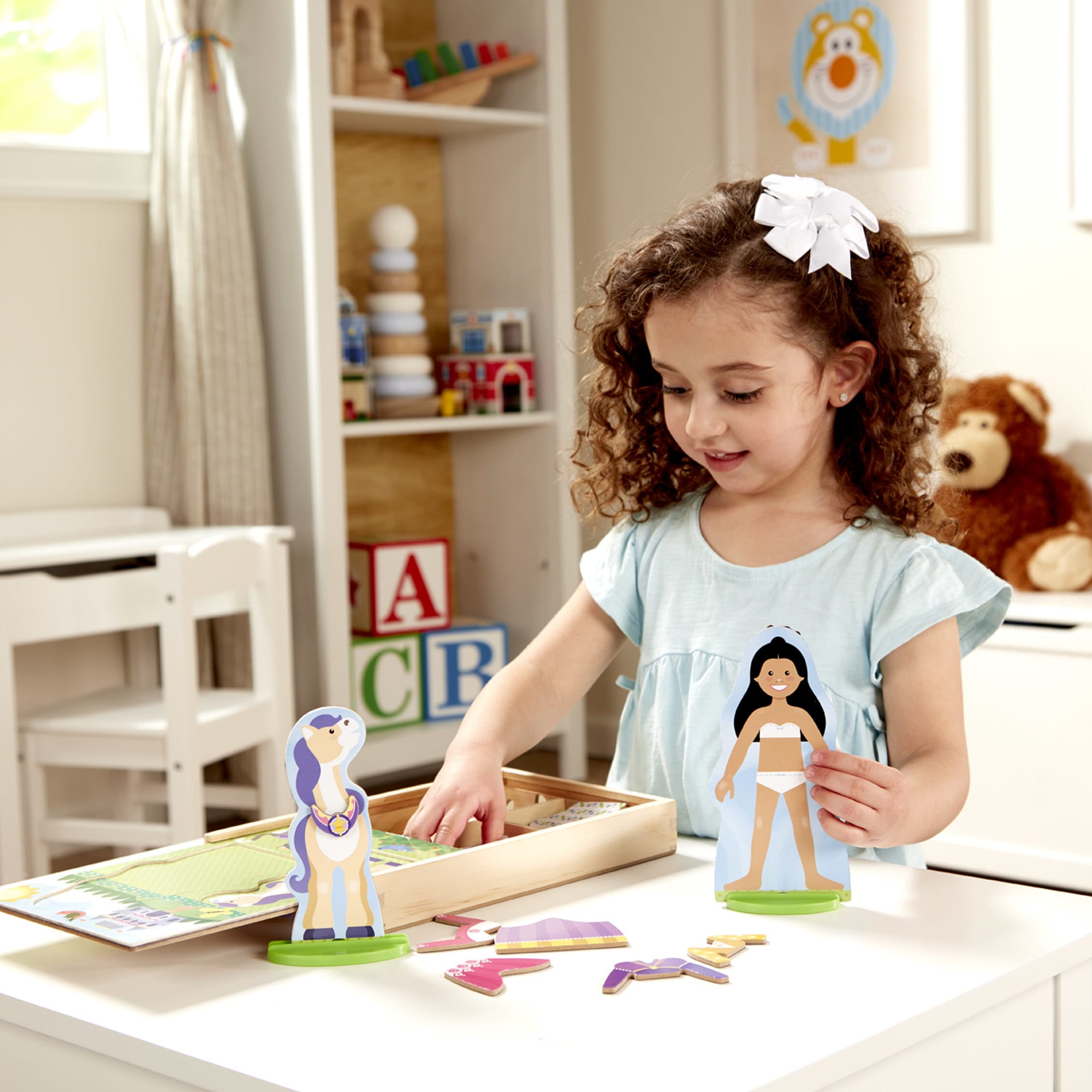 melissa and doug dress up & Wood Peg Puzzle Princess Up Puzzle helps teach hand Melissa & Doug Princess Magnetic