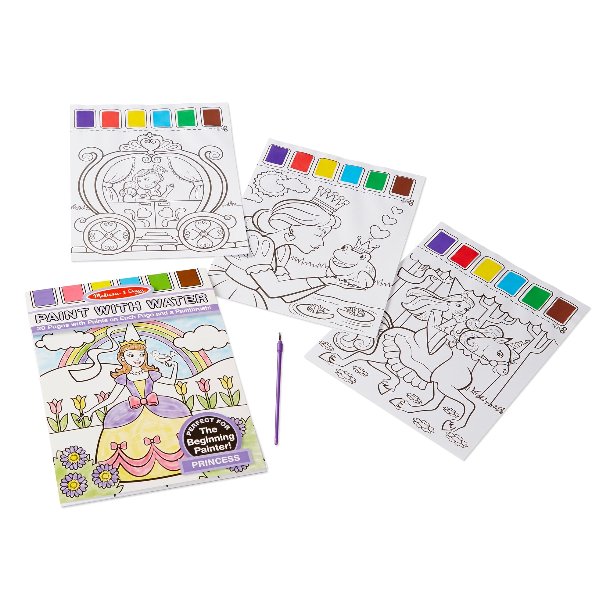 Melissa & Doug Princess Paint with Water Kids' Art Pad
