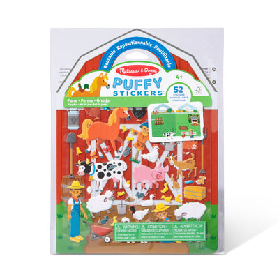 Melissa & Doug Puffy Sticker - Farm