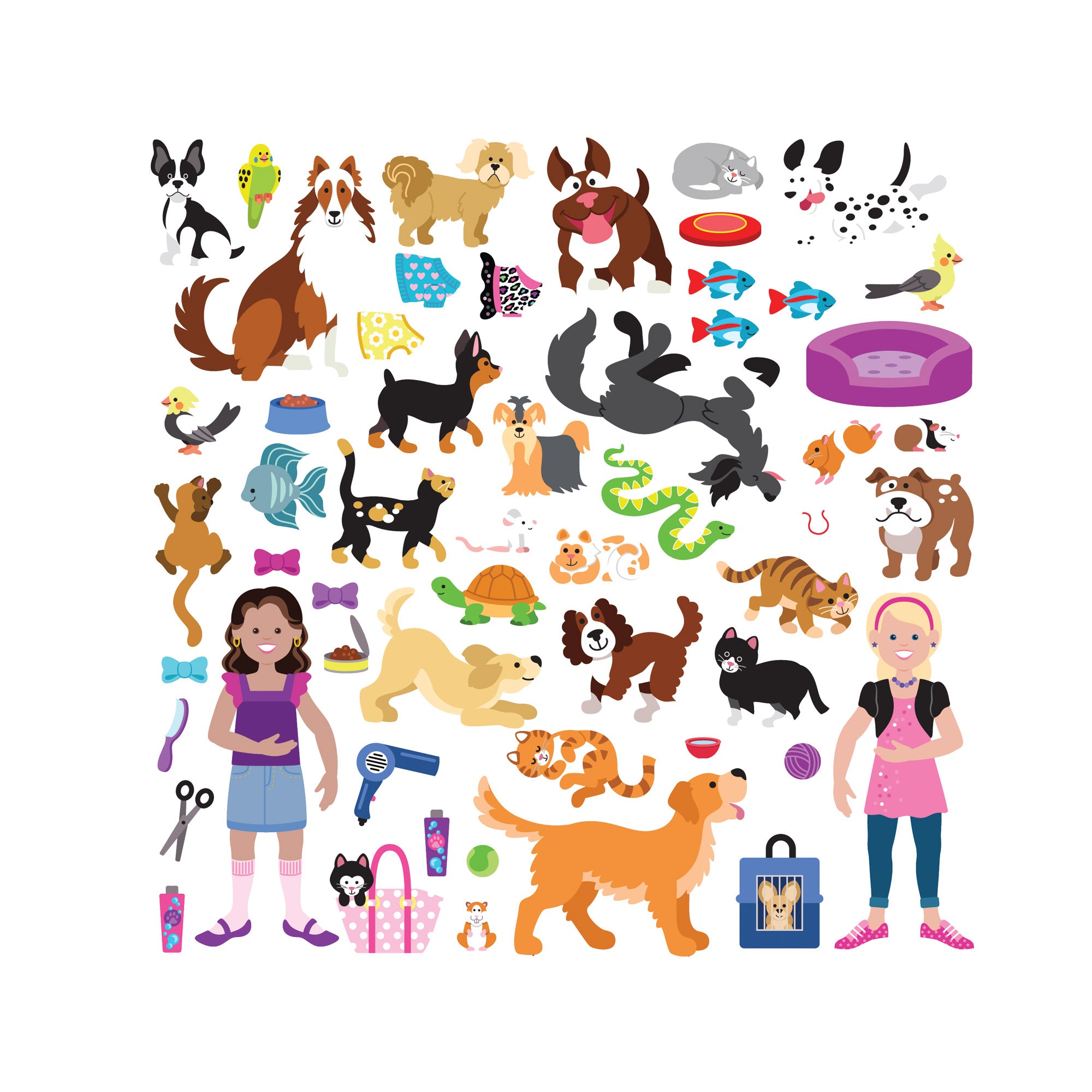 Melissa & Doug Puffy Sticker Activity Book - Pet Place