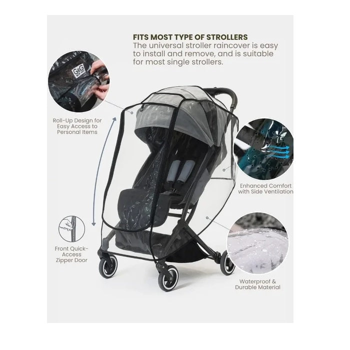 guzzie+Guss Universal Stroller Rain Cover