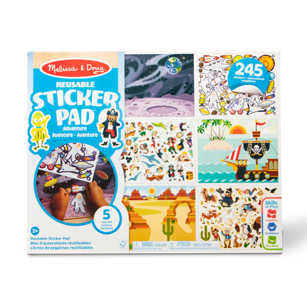Melissa & Doug Reusable Sticker Pad - Adventure Pad