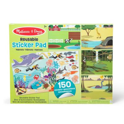 Melissa & Doug Reusable Sticker Pad - Habitats