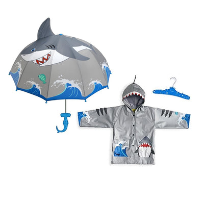 Kidorable Shark Raincoat & Umbrella