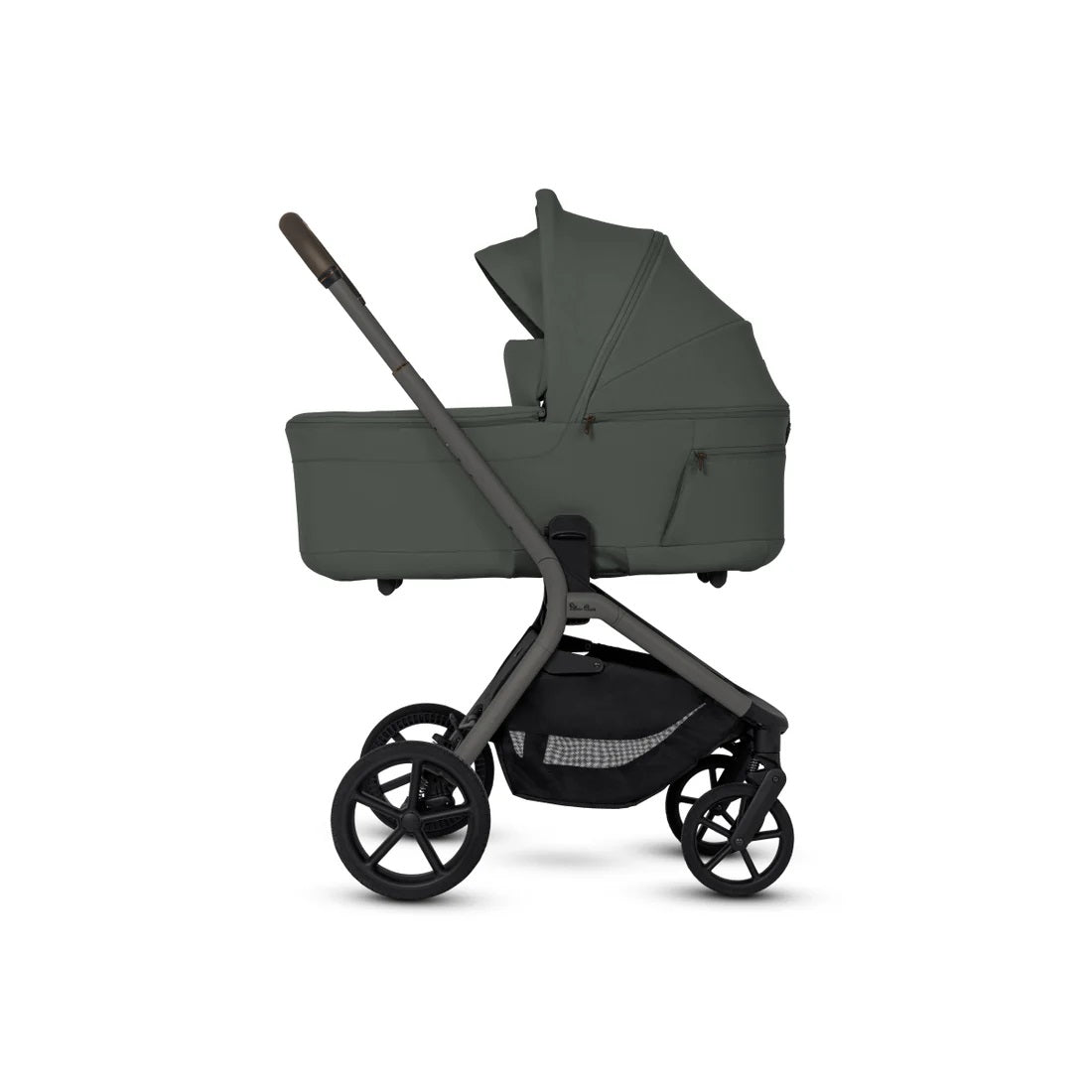 Silver Cross Breez Stroller & Bassinet Bundle in Pewter