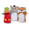 Melissa & Doug Safari Buddies Hand Puppets (6 Pc)