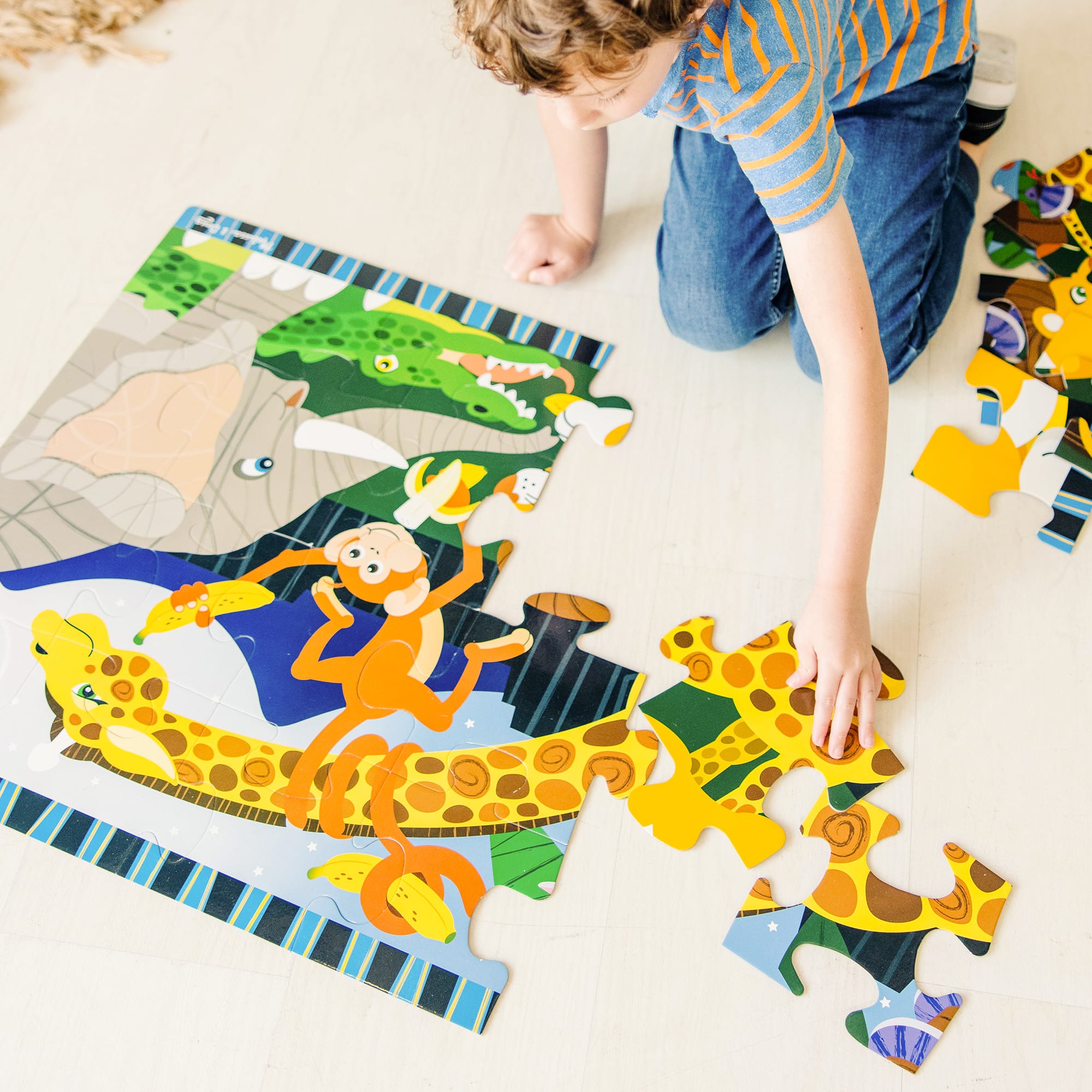 Melissa & Doug Safari Social Floor Puzzle - 24 Pieces