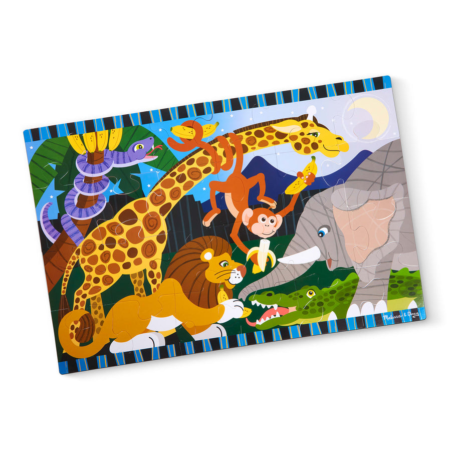 Melissa & Doug Safari Social Floor Puzzle - 24 Pieces