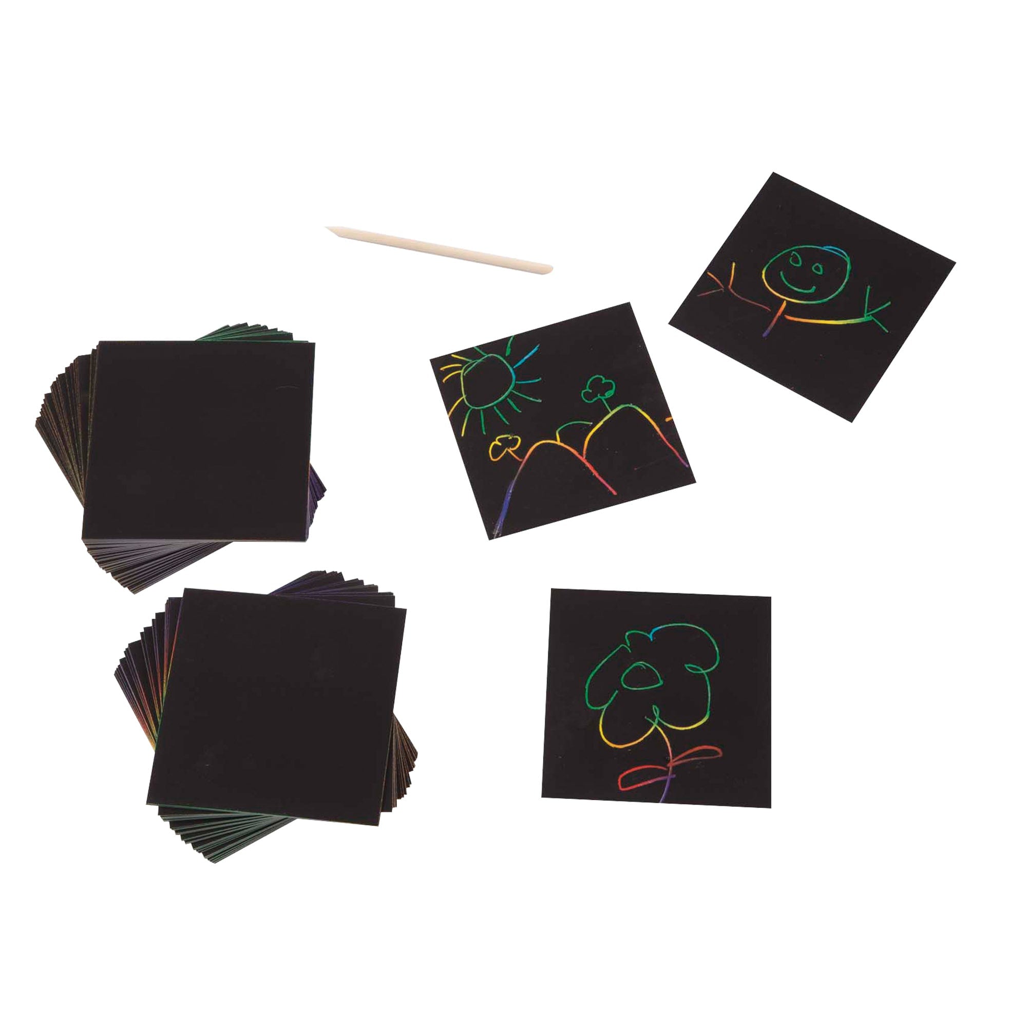 Melissa & Doug Scratch Art® Box of Rainbow Mini Notes