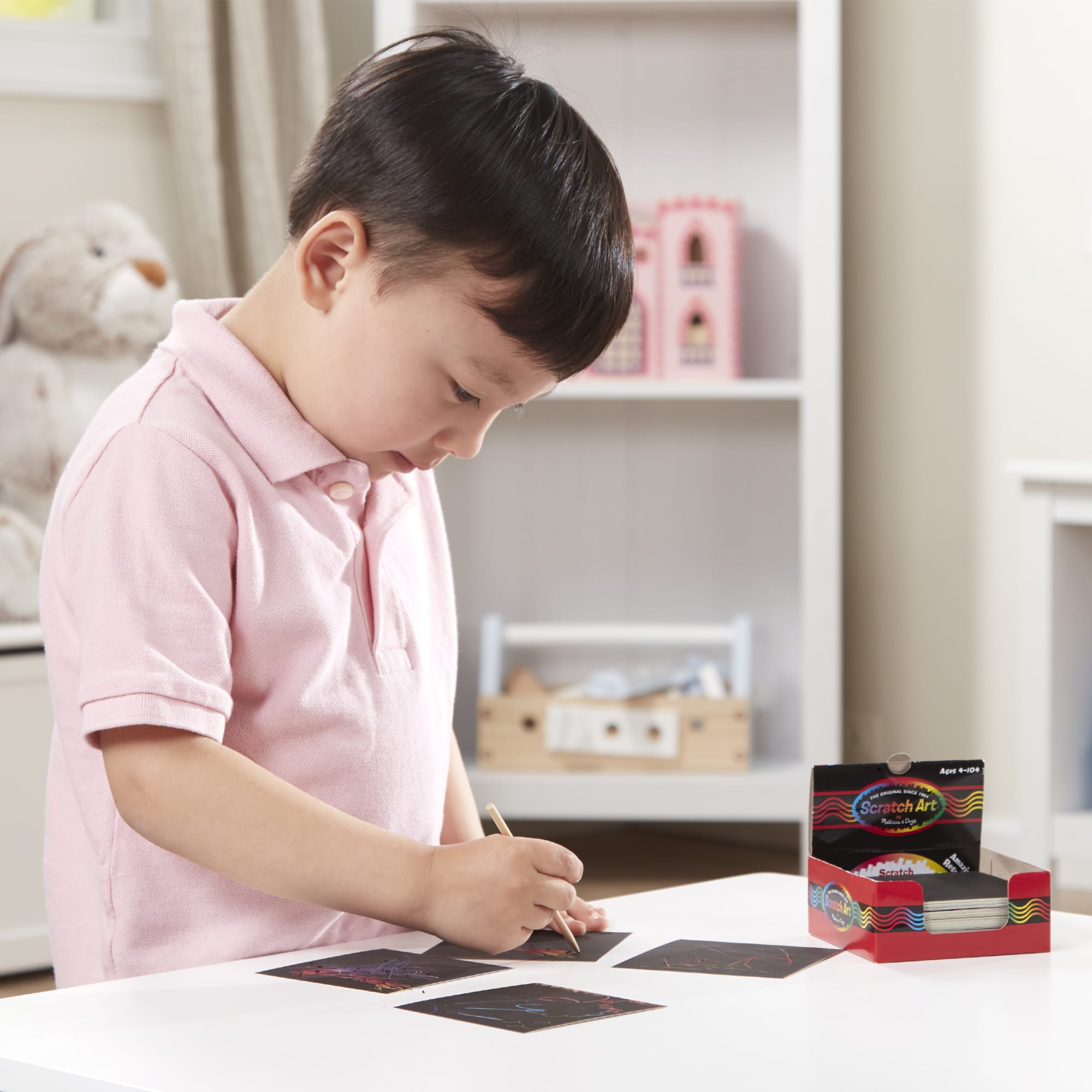 Melissa & Doug Scratch Art® Box of Rainbow Mini Notes
