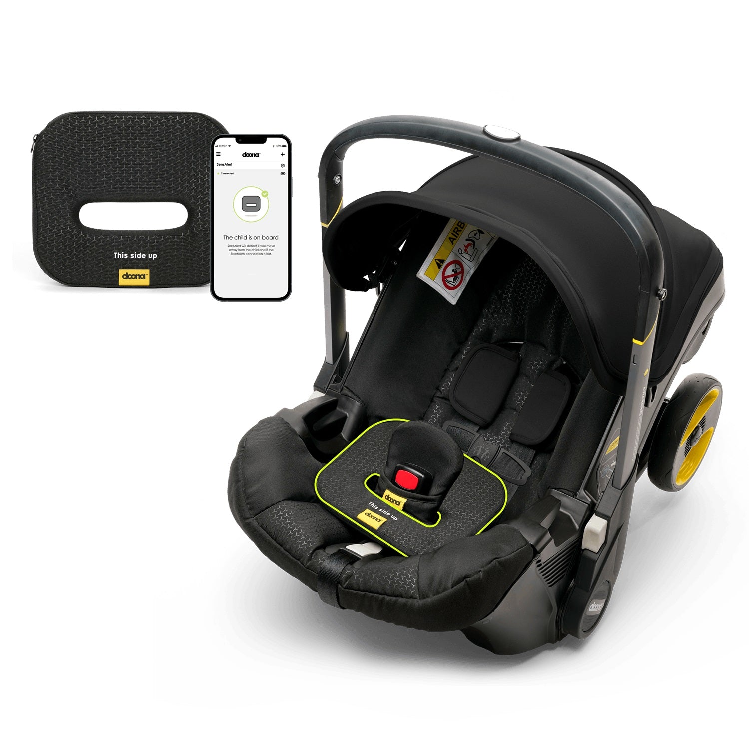 Doona™ Infant Car Seat & Stroller + SensAlert Bundle