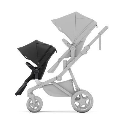 Thule Sleek 2 Sibling Seat in Black on stroller