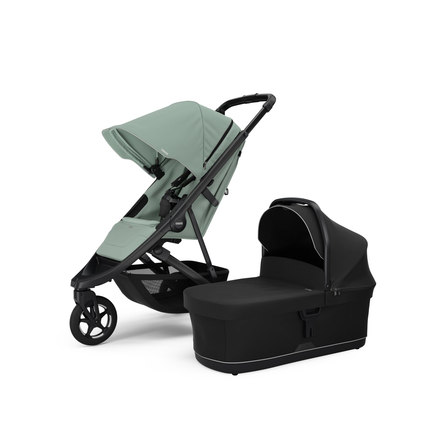 Thule Spring 2 2-in-1 bundle in Misted Green