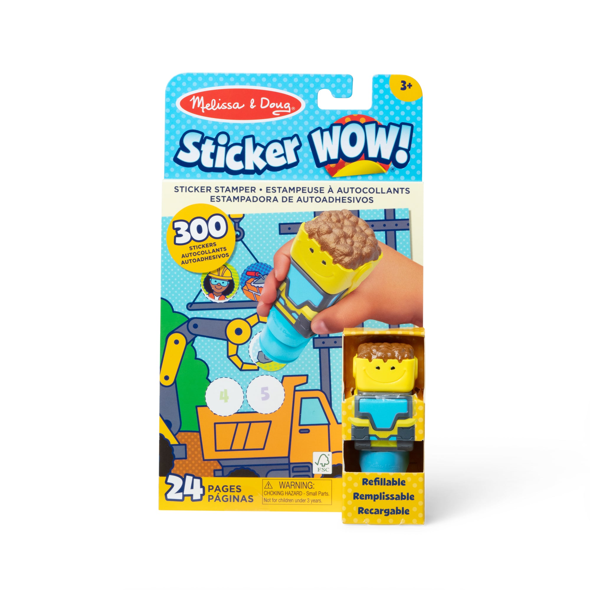 Melissa & Doug Sticker WOW! Activity Pad & Sticker Stamper - Bulldozer