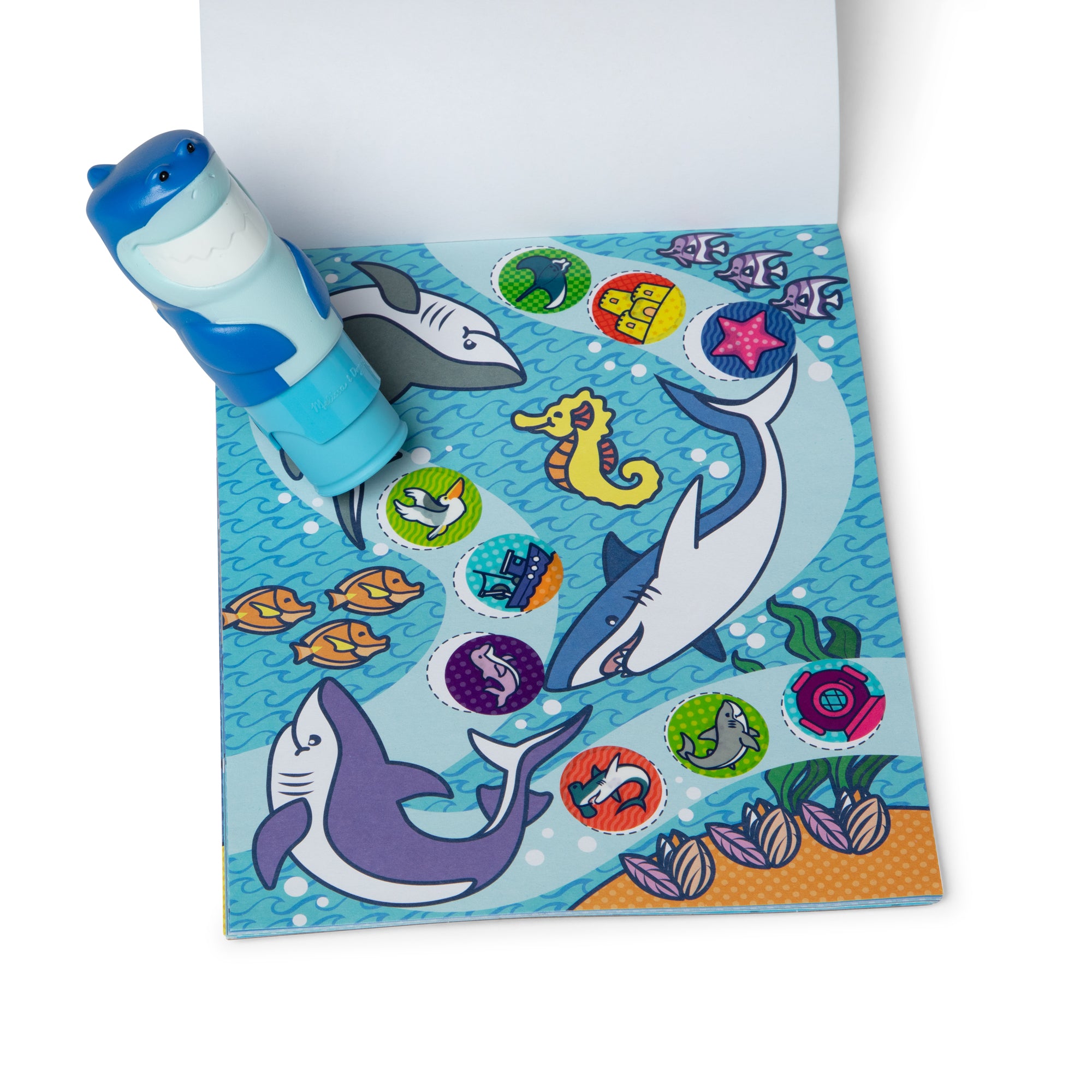 Melissa & Doug Sticker WOW! Activity Pad & Sticker Stamper - Shark